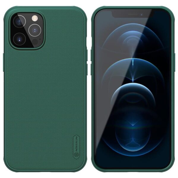 Nillkin Super Frosted Shield Pro – dėklas, skirtas Apple iPhone 12 Pro Max (giliai žalia)
