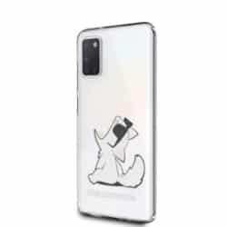 Karl Lagerfeld Choupette linksmi akiniai nuo saulės – dėklas, skirtas Samsung Galaxy A31 (skaidrus)
