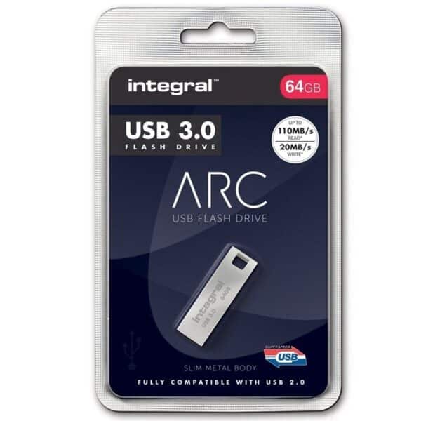 DD986604-5F51-EC11-91AD-2CEA7FB072AA.jpg Integruota metalinė ARC USB 3.0 atmintinė (64 GB)