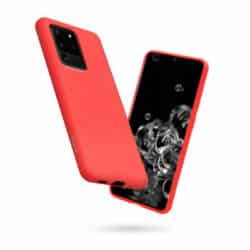 Crong Color Cover – lankstus dėklas, skirtas Samsung Galaxy S20 Ultra (raudonas)