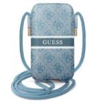 Guess 4G Printed Stripe Pouch – išmaniojo telefono krepšys L (mėlynas)