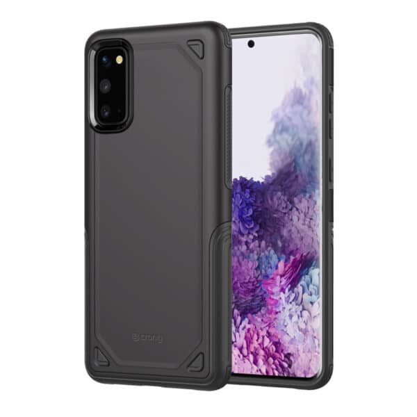 Crong Defender dėklas – dėklas, skirtas Samsung Galaxy S20 (juodas)