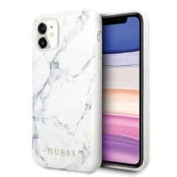 Guess Marble – dėklas, skirtas iPhone 11 (baltas)