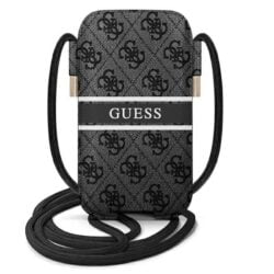 „Guess 4G Printed Stripe Pouch“ – išmaniojo telefono krepšys S/M (pilkas)