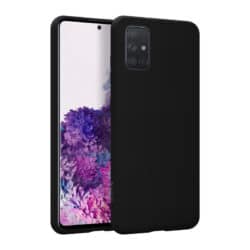 Crong Color Cover – lankstus dėklas, skirtas Samsung Galaxy A51 (juodas)