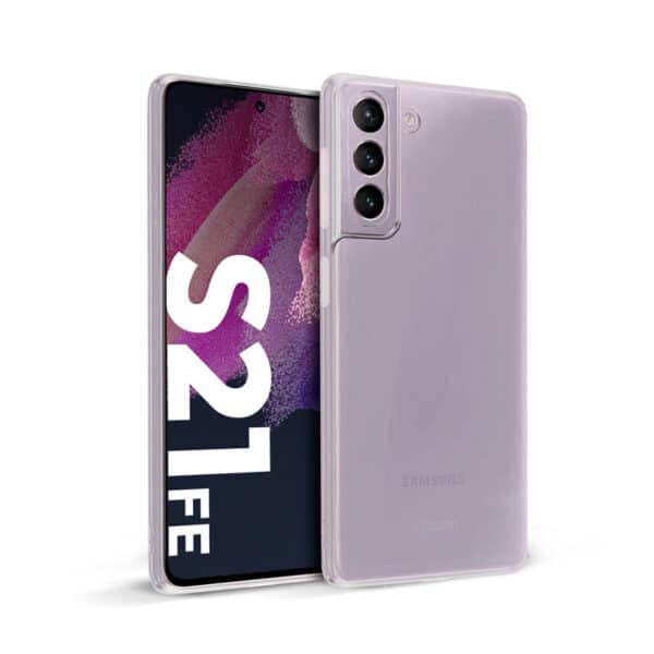 Crong Crystal Slim Cover – apsauginis dėklas, skirtas Samsung Galaxy S21 FE (skaidrus)