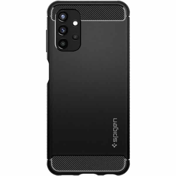 Spigen Rugged Armor – dėklas, skirtas Samsung Galaxy A13 4G (juodas)