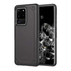 Crong Defender dėklas – dėklas, skirtas Samsung Galaxy S20 Ultra (juodas)