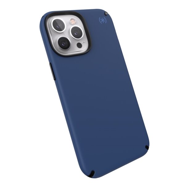 Speck Presidio2 Pro – iPhone 13 Pro Max dėklas su MICROBAN danga (Coastal Blue/Black/Storm Blue)