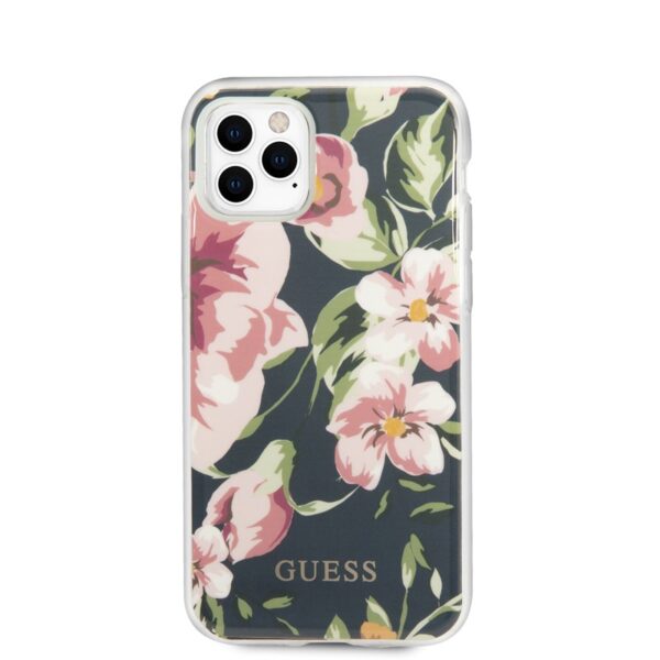 Guess Flower Case N3 – dėklas, skirtas iPhone 11 Pro Max (navy)