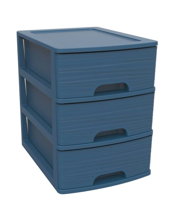 Modulinė spintelė su 3 stalčiais, mėlyna