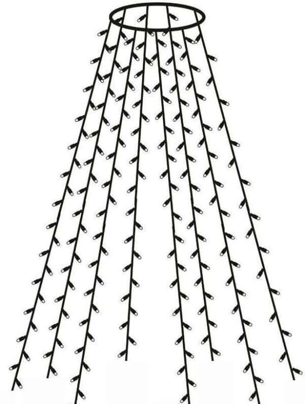 300 LED lempučių kalėdų eglutei