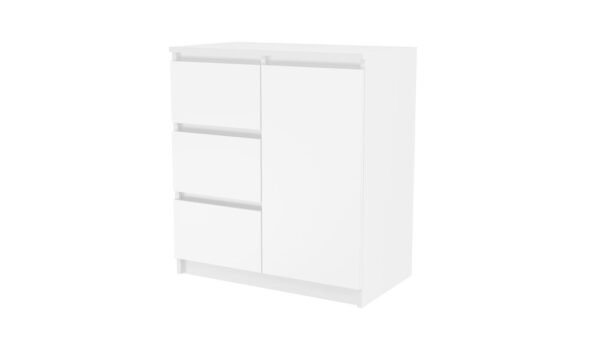 Komoda Malaga 1D3S, balta