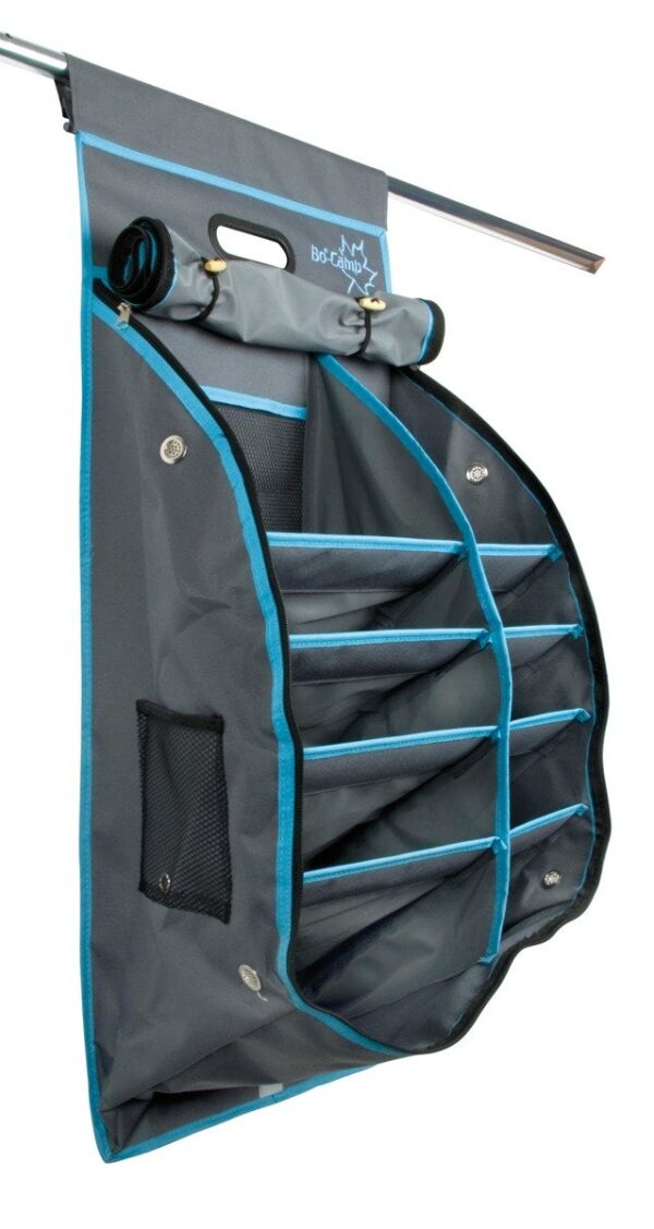 Universalus 12 skyrių sulankstomas organizatorius Bo-camp, pilkas