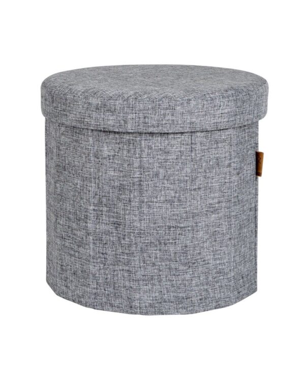 Apvalus Bromley pufas, pilkas