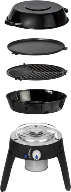 Cadac Safari Chef HP turistinis dujinis grilis, juodas
