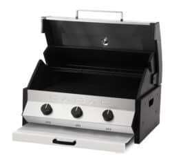 Įmontuojamos dujinės kepsninės Cadac Meridian 3 degikliai