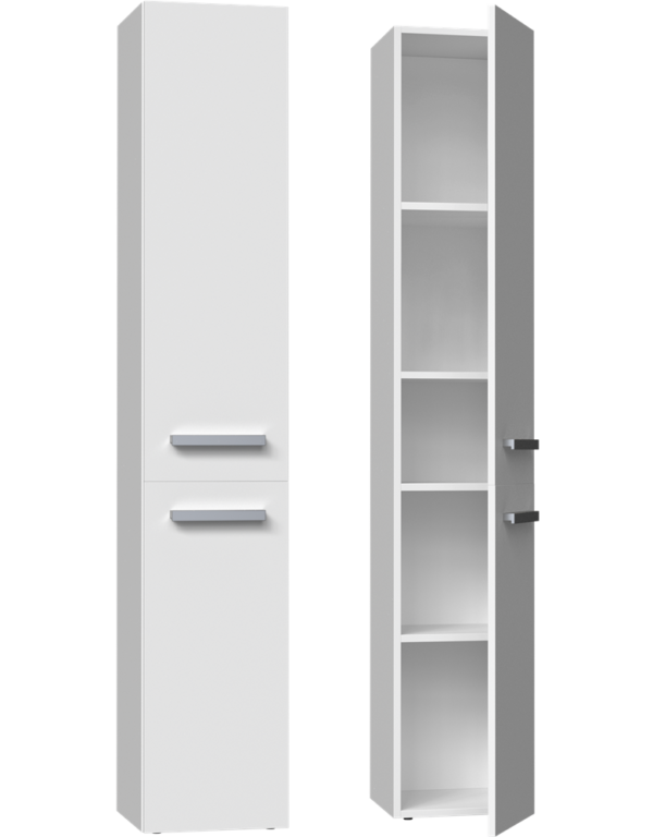 Vonios kambario spintelė NEL 2, baltos spalvos