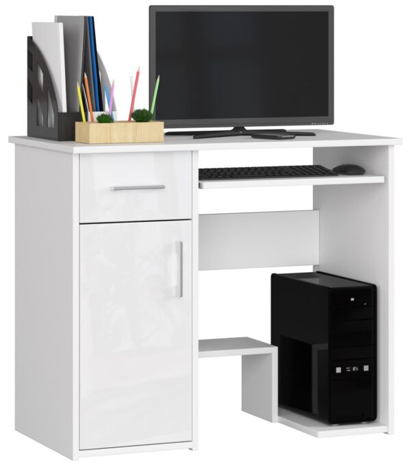 Rašomasis stalas NORE Jay, baltas