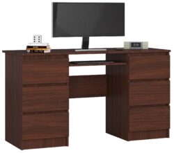 Rašomasis stalas NORE A-11, tamsiai rudas