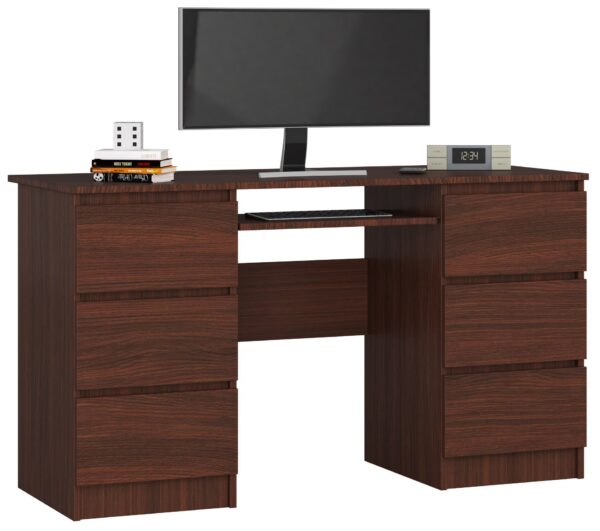 Rašomasis stalas NORE A-11, tamsiai rudas