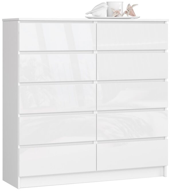 Komoda NORE K120, baltos spalvos