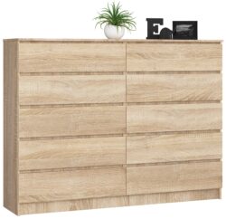 Komoda NORE K160, ąžuolo spalvos