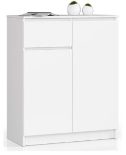 Komoda NORE K80, baltos spalvos