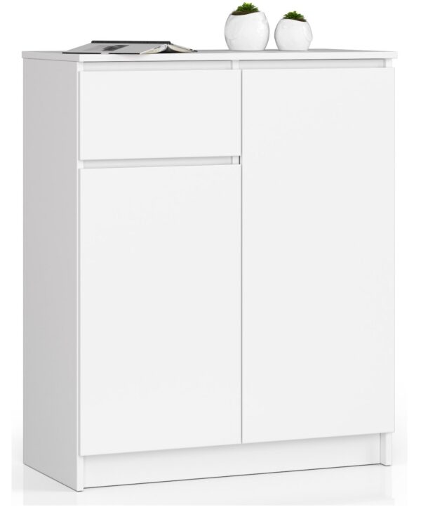 Komoda NORE K80, baltos spalvos