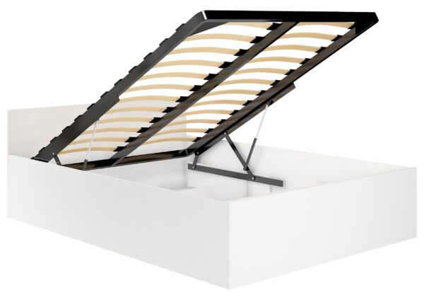 Lova su grotelėmis NORE CLP, 120x200 cm., balta