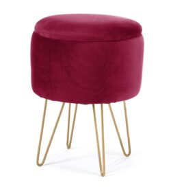 Pufas Lili, bordo spalvos