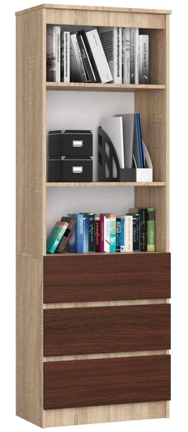 Lentyna NORE CLP R60, ąžuolo/tamsiai rudos spalvos