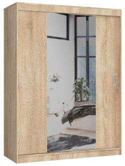 Spinta NORE CLP 150 su veidrodžiu, ąžuolo spalvos