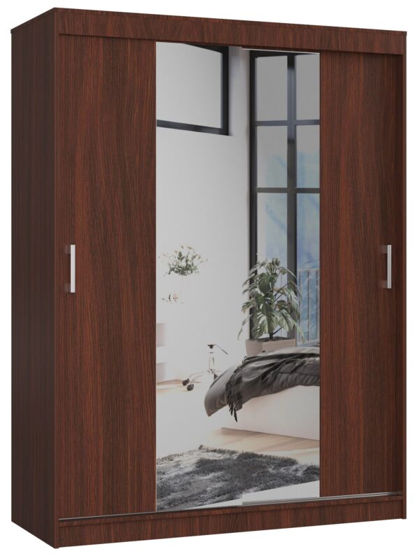 Spinta NORE CLP 150 su veidrodžiu, tamsiai ruda