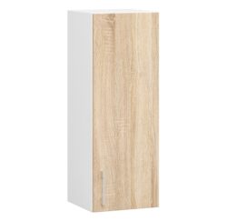 Pakabinama virtuvinė spintelė NORE Lima W30 D1 , baltos/ąžuolo spalvos