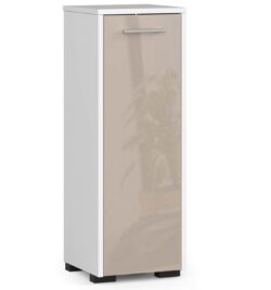 Pastatoma vonios spintelė NORE Fin S30, balta/kreminė