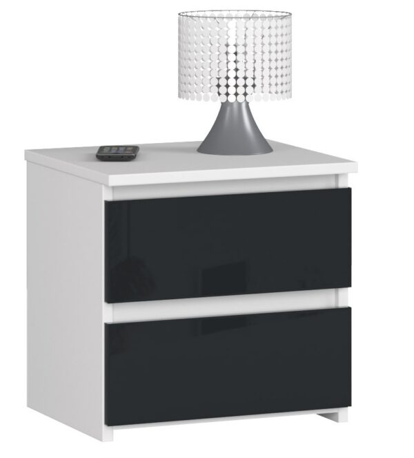 szafka-nocna-cl2-k40-grafit-akryl-polysk.jpg Naktinė spintelė NORE CL2 40 cm., tamsiai pilka