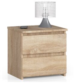 Naktinė spintelė NORE CL2 40 cm., ąžuolo spalvos