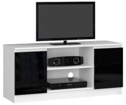 TV staliukas RTV K120, baltos/juodos spalvos