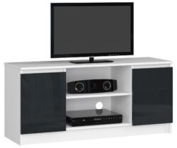 TV staliukas RTV K120, baltos/tamsiai pilkos spalvos