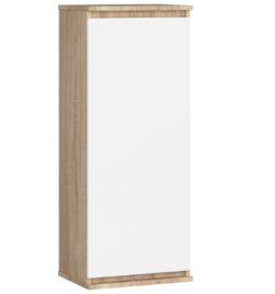 Pakabinama vitrina-spintelė NORE CLP H40, ąžuolo/baltos spalvos