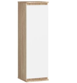 Pakabinama vitrina-spintelė NORE CLP H30, ąžuolo/baltos spalvos