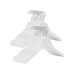 20 vaikiškų pakabų rinkinys, baltos spalvos