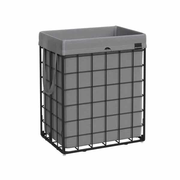 Skalbinių krepšelis, tamsiai pilkos spalvos