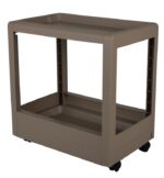 Mobili spintelė ant ratukų, ruda