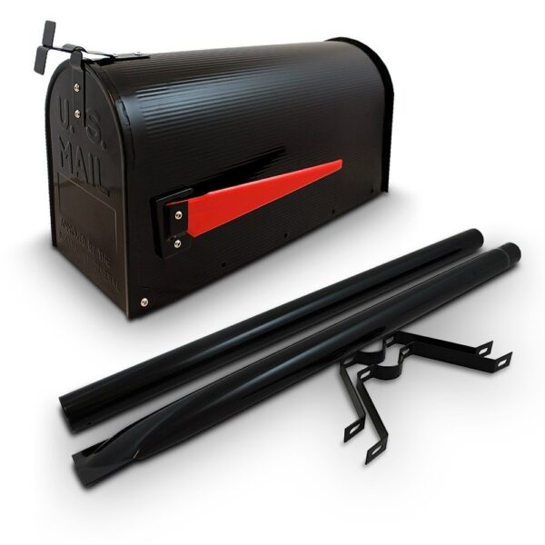 JAV stiliaus pašto dėžutė, juodos spalvos