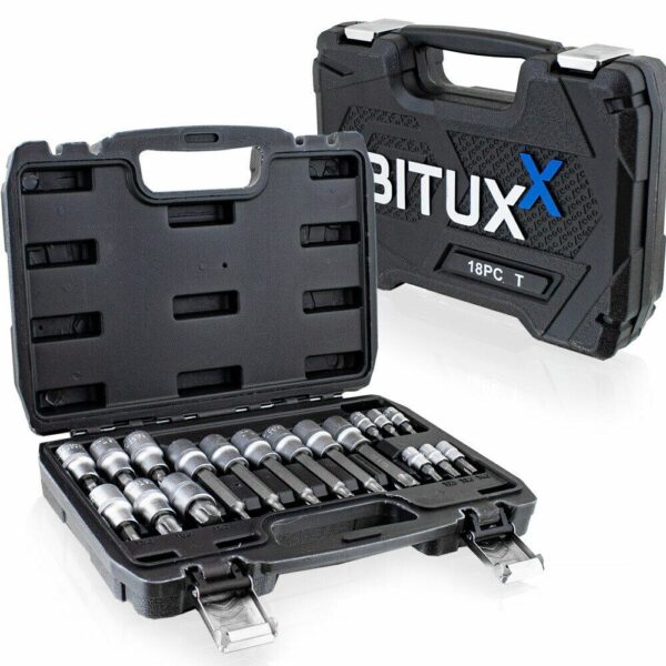 Antgalių rinkinys Torx, 18 vnt.