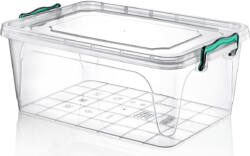 Skaidri daiktadėžė su dangteliu, 20l talpos