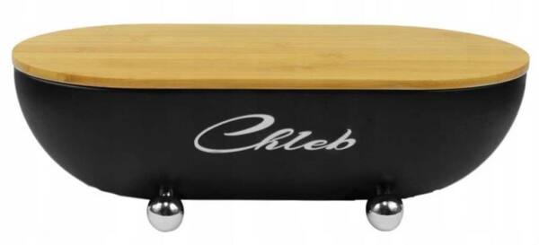 Duonai skirta dėžutė su pjaustymo lentele, 33.5x17x10x5 cm.