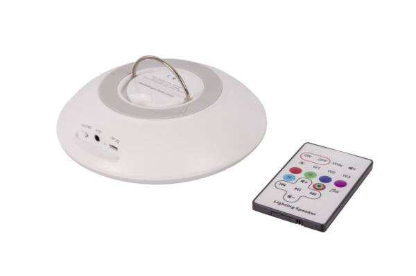 783_1.jpg Pakabinamas šviestuvas 200 liumenų Aureola su nuotolinio valdymo pultu, baltos spalvos